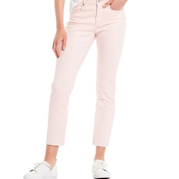 NYDJ Denim - NWT, NYDJ Sheri Ankle Frayed Pink Jeans